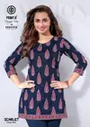 Scarlet Vol 7 By Deeptex Fancy Poplin Cotton Short Kurti Wholsalers In Surat
